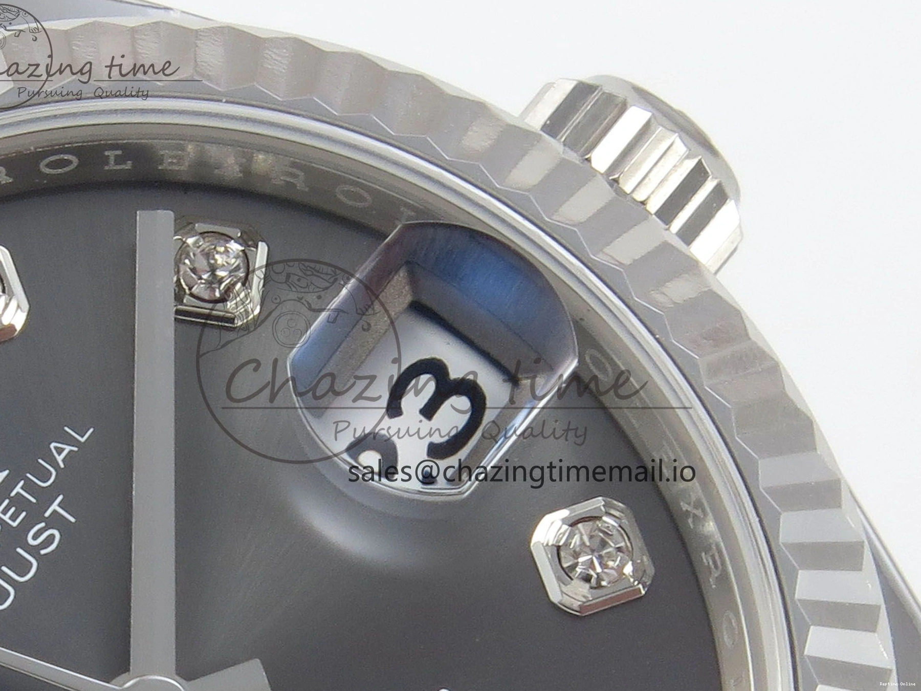 0228 Popular DateJust 31 278274 THBF 1:1 Best Edition 904L Steel Gray Diamond Dial on SS Jubilee Bracelet HZ Cal. 5